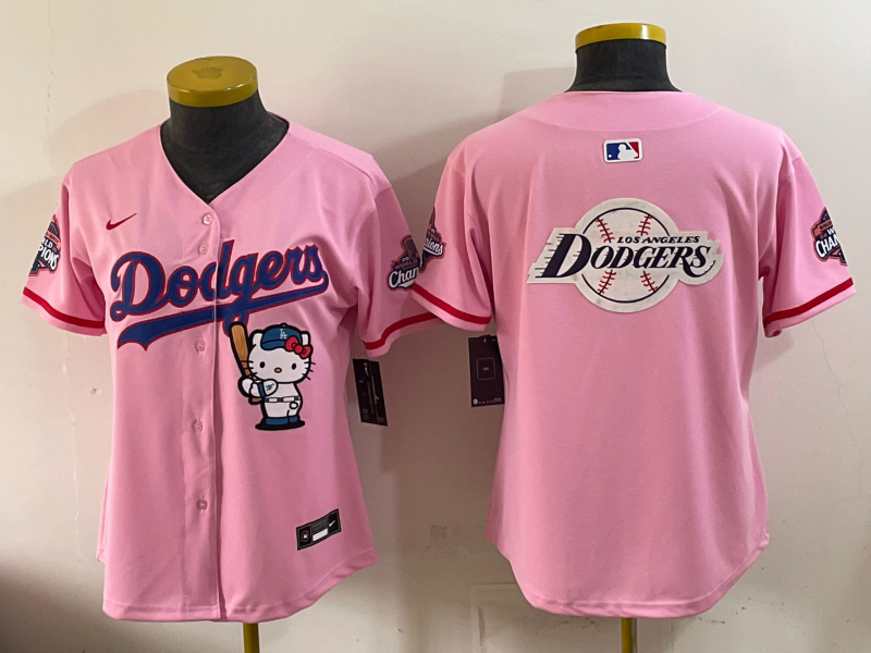 women Los Angeles Dodgers blank pink Game 2026 Nike MLB Jersey 053003